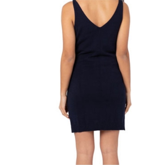 Elegant Blue Sleeveless Legoe Heritage Knit Maternity Dress Size 4-6 Maternity - Picture 8 of 10